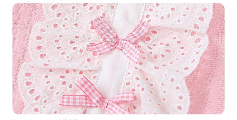 Baby Girl Pink Bow Onesie