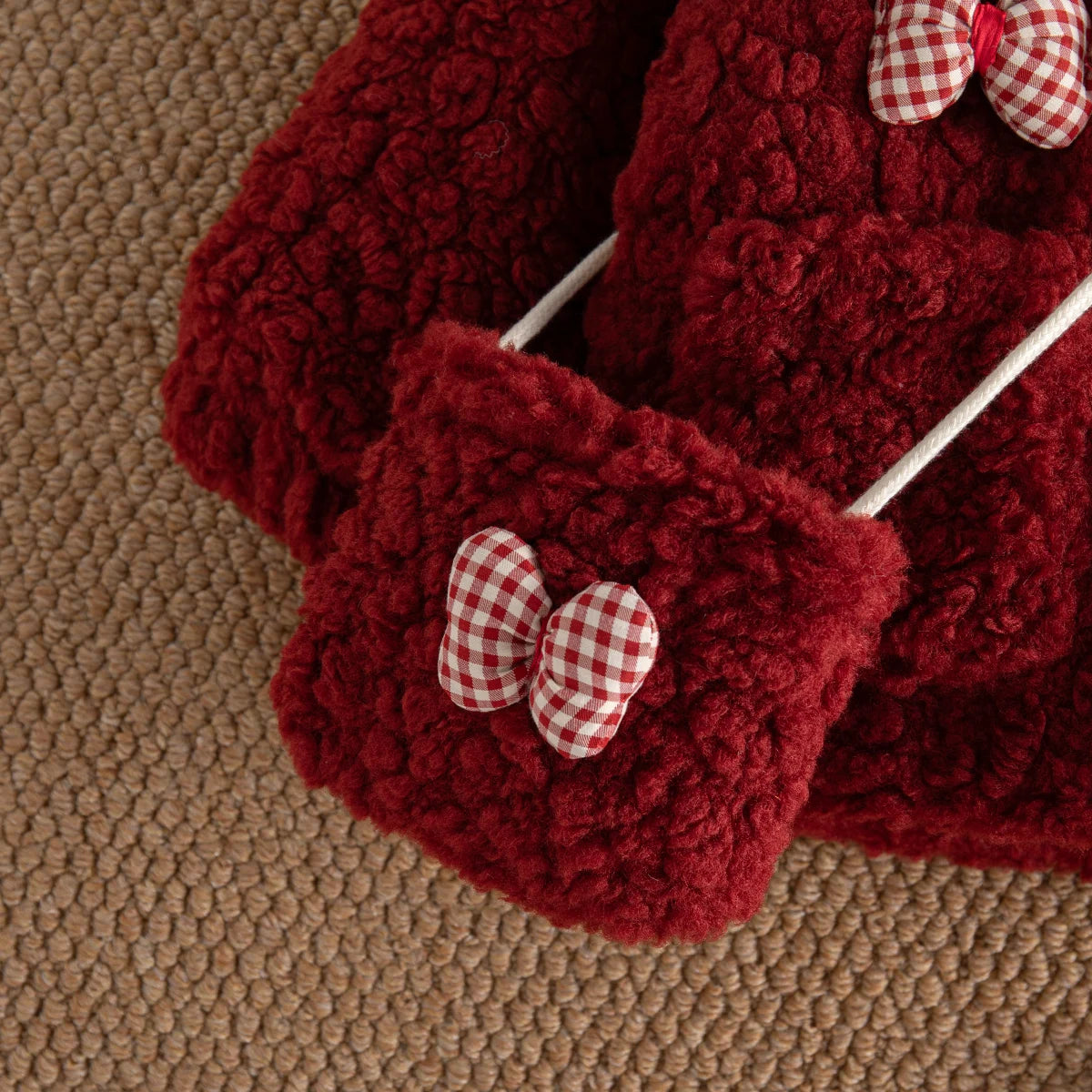 Soft Cotton Winter Bow Coat