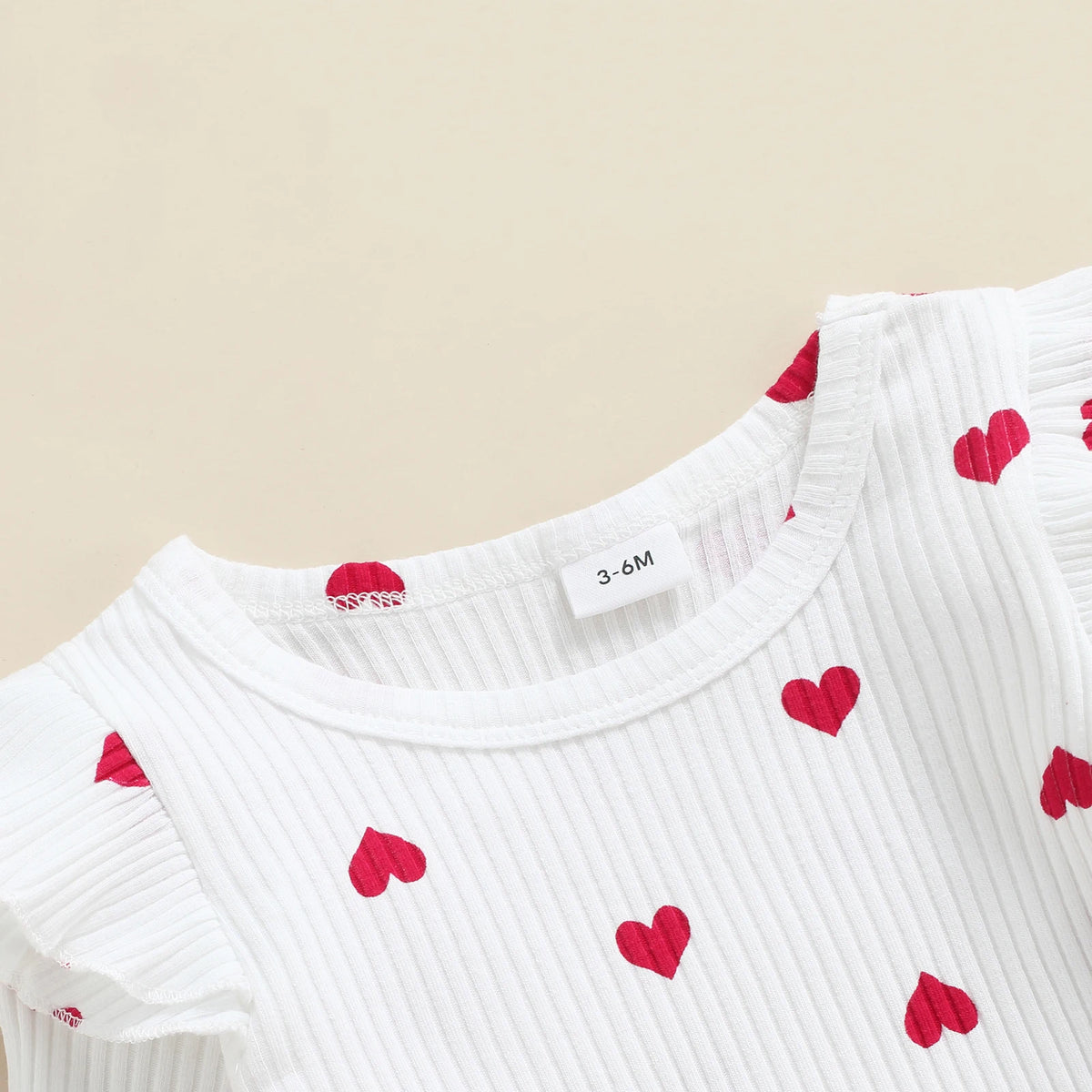 Heart Suspenders Skirt Long Sleeve Romper