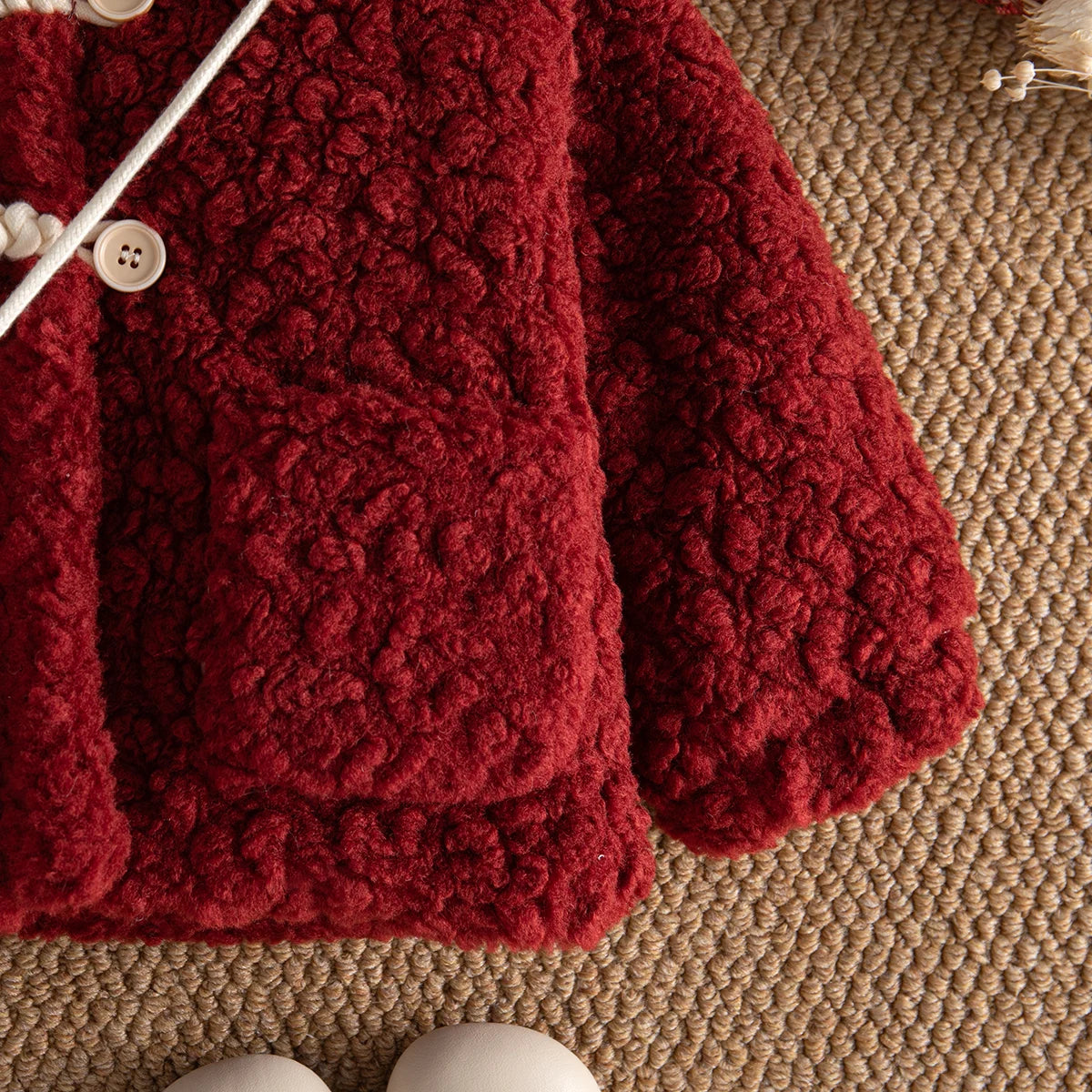 Soft Cotton Winter Bow Coat