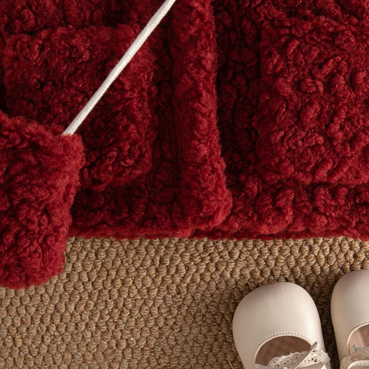 Soft Cotton Winter Bow Coat